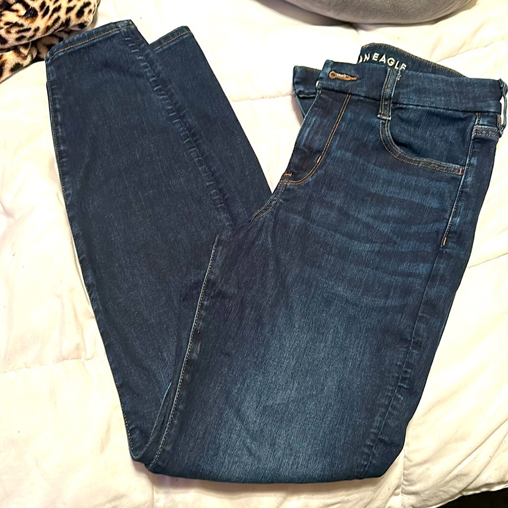 American Eagle Next Level Stretch blue jeggings